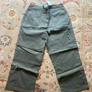 Chico's Loden Green stretch pants, NWT, Chico's Size 2 (12)